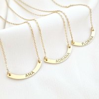 Set Arcuirea Prieteniei – Lantisoare personalizate pentru Surori sau Prietene - Argint 925 placat cu Aur Galben 18K - 1