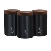 Set 3 Recipiente pentru Depozitare, ebony rosewood - 1