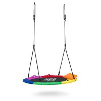 Leagan tip cuib pentru copii Neo-Sport 6 Multicolor 100cm, Perna atasata cu Velcro inclusa, Cadru din otel, material impermeabil 600D PE Oxford, greutate suportata 150kg - 3