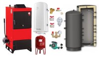 Centrala pe combustibil solid Fiama D2-25, 29 kW, cu Ventilator, Automatizare si Pachet Complet - 1