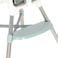 Scaun de masa transformabil Little Mom, multifunctional, cu tavita ajustabila, husa detasabila din piele ecologica, suport pentru picioare, dimensiune 75 x 53 x 83 cm, Elite Green - 12