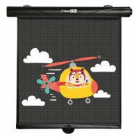 Set 2 parasolare auto FreeOn retractabile functioneaza prin apasarea unui buton black - 2