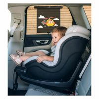 Set 2 parasolare auto FreeOn retractabile functioneaza prin apasarea unui buton black - 1