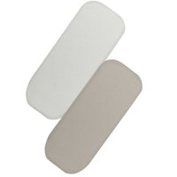 Set Cearceafuri cu Elastic Lionelo, 70x28 cm, pentru Landouri si Patuturi Co-Sleeper Malin, Din Bambus, Usor de Intretinut, Alb/Bej - 1