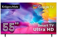 Televizor LED Kruger&Matz 55 inch KM0255UHD-G, Ultra HD 4K, Smart TV cu WiFi si CI+ - 1