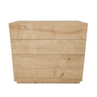 Comoda LINES din stejar, dimensiuni 90x45x81,6 cm - 1