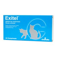 EXITEL 230/20mg - Comprimate pentru Deparazitare Interna Pisici, 24 Bucati - 2