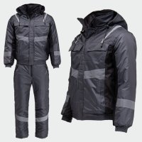 Costum de iarna matlasat Gamma Palltex, jacheta si salopeta impermeabile - 7