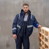 Costum de iarna matlasat Gamma Palltex, jacheta si salopeta impermeabile - 9