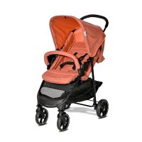 Carucior sport pentru copii Lorelli Rome Ginger 6 luni-3 ani cu spatar reglabil, bara frontala detasabila, suport picioare reglabil, greutate admisa 15 kg - 2
