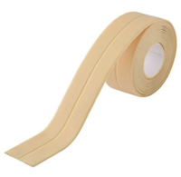 Set 2 Banzi late adezive etansare pentru baie din plastic BEJ (CREAM) 3 M - 1