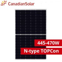 Panou fotovoltaic Canadian Solar TOPHiKu6 455W, N-type, rama neagra - CS6.2-48TD-455 - 1
