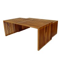 Set de 2 mese de gradina Tinnie Boho Pako World Natural 116x60x46 cm - 2