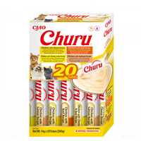 Churu Inaba Cat Varieties Recompense Cremoase cu Pui si Vita, 14 g x 20 buc - 1