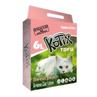 KOTIX, Piersici, așternut igienic pisici, peleți, tofu, aglomerant, neutralizare mirosuri, biodegradabil, 6l - 2