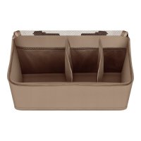Organizator multifunctional, Lionelo, Sidepocket M, 43x15x23 cm, 3 compartimente, Universal, Constructie ranforsata, Bej - 1