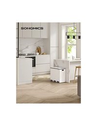 Cos pentru reciclare, 3 x 18L, Soft-Close, Alb, LTB54WT, 61 x 31 x 56 cm - 2