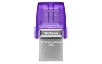 Memorie USB Kingston microDuo 3C 128GB, USB 3.0, Violet - 10