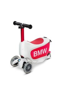 Trotineta Micro X BMW Kids WhiteRaspberry cu ghidon reglabil, roti din silicon, greutate 1.99 kg, sustine 50 kg - 7