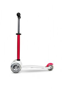 Trotineta Micro X BMW Kids WhiteRaspberry cu ghidon reglabil, roti din silicon, greutate 1.99 kg, sustine 50 kg - 2