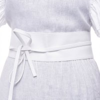 Curea lata din piele ecologica alba pentru un look elegant - 1