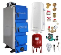 Centrala pe combustibil solid Fornello Joker 42 kW cu Boiler si Accesorii de Montaj - 1