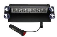 Stroboscop led auto 8 LED parbriz cob rosu albastru - 1