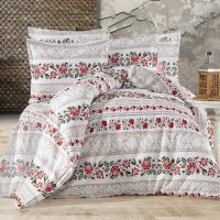 Lenjerie de pat king size din bumbac 100% (arhaic1) - 1