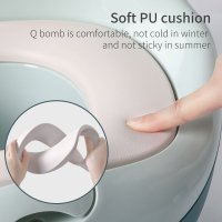 Olita bebelusi Little Mom Smart Potty Green cu adaptor moale din spuma PU, vas colector detasabil, baza anti-alunecare, protectie antistropire - 9