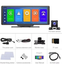 Ecran carpay portabil 3in1 9,3 android radio camera fata spate bt - 3