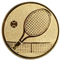 Emblema medalie cupa tenis Racheta 25mm, aurie - 1