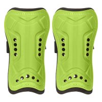 Aparatori tibie fotbal, model universal, culoare verde lime, ajustare elastica 18 cm, set 1 pereche - 3