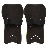 Aparatori tibie fotbal, model universal, culoare verde lime, ajustare elastica 18 cm, set 1 pereche - 1