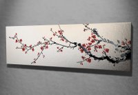 Tablou decorativ Wallxpert, pânză multicoloră 30x80 cm cu ramă din lemn - 4