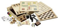 Set Jocuri Diverse: Sah, Table, Dame, Moara, Zaruri, Domino, Mikado si Carti de Dimensiune Mica - 1