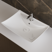Lavoar de baie Celesta Ibis 60 x 43.5 x 18.5 cm cu orificiu pentru baterie - 3