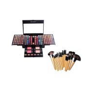 Trusa Profesionala de Machiaj Miss Rose cu 190 Culori + Set de 24 Pensule + Borseta Eleganta - 5