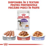 ROYAL CANIN Sterilised Adult hrană umedă pisici sterilizate (în aspic), 85g - 8
