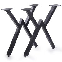 Set picioare masa metal Homs, Negru, 72x57 cm, 30729 - 1