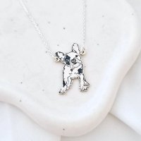 Lantisor din Argint 925 cu pandantiv Bulldog, 15 x 20 mm - 1