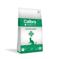 CALIBRA Veterinary Diets Renal & Cardiac - Hrană Uscată pentru Pisici cu Orez și Ou, 2kg - 1