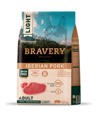 Hrana Uscata Caini, Bravery Dog, Large-Medium Adult, Porc Iberic, 12 kg - 1