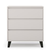 Comoda BORG, 3 sertare, casmir, 70x38,8x78,4 cm - 1