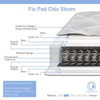 Saltea Fix Pad Chic Strom, cu o singura fata, 120x200 cm, 18-19 cm - 2