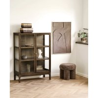 Taburet circular Gisborne maro, 42 x 42 x 38 cm - 3