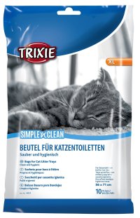 Pungi Igienice Trixie XL pentru Litiera - 10 Bucati, Dimensiune 56x71 cm, Model 4051 - 1