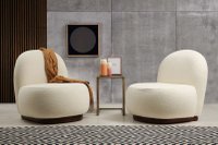 Fotoliu Tina Bouclet White - 2