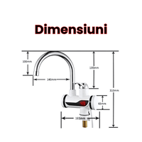 Robinet Delimano Instant cu Display + 2 Suporturi pentru Umbrele/Mopuri/Maturi - 6