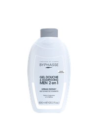 Byphasse Men Urban Swing, gel de dus si sampon 2 in 1, 600 ml - 1