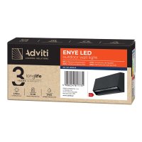 Corp iluminat fatada ADVITI Enye AD-OP-6191L4, 3W, LED SMD, 170lm, IP65, 4000K, gri - 5